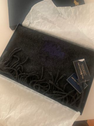 Bufanda Polo Ralph Lauren Gris Azul