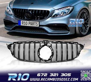 PARRILLA MERCEDES W205 18-21 LOOK SPORT NEGRO BRILLO