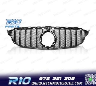PARRILLA MERCEDES W205 18-21 LOOK SPORT NEGRO BRILLO