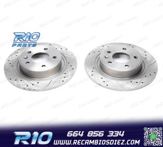 DISCOS DE FRENO PARA MAZDA PERFORADOS RANURADOS