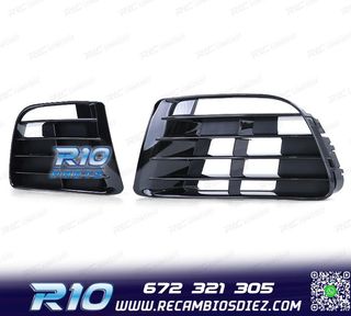 REJILLAS VOLKSWAGEN VW GOLF 6 09-12 LOOK R20 NEGRO BRILLO