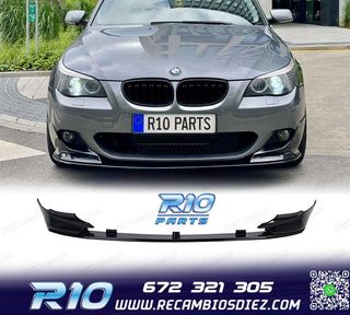 SPOILER LIP BMW E60 E61 03-10 LOOK M PERFORMANCE NEGRO BRILL