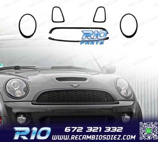 MARCO FAROS PARRILLA MINI R56 R57 R58 07-13 LOOK JCW NEGRO
