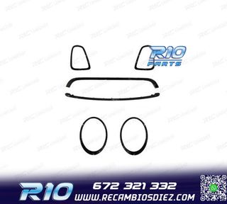MARCO FAROS PARRILLA MINI R56 R57 R58 07-13 LOOK JCW NEGRO