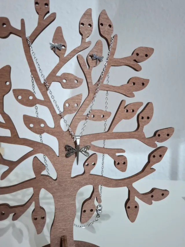 Conjunto joyería libelula plata