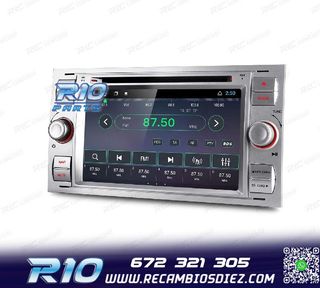 RADIO GPS ANDROID 12 PARA FORD FOCUS C-MAX FIESTA GALAXY KUG