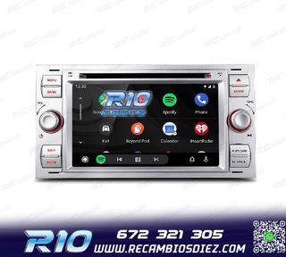 RADIO GPS ANDROID 12 PARA FORD FOCUS C-MAX FIESTA GALAXY KUG
