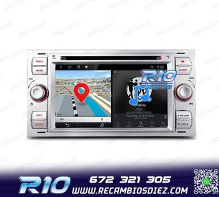 RADIO GPS ANDROID 12 PARA FORD FOCUS C-MAX FIESTA GALAXY KUG