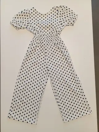 Mono niña lunares azul talla 7