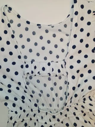 Mono niña lunares azul talla 7