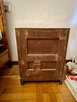 Cassettiera, 2 comodini e letto matrimoniale decò