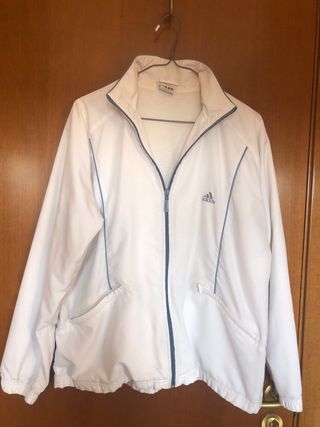 Chaqueta Adidas Vintage Blanca y Azul