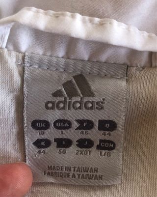Chaqueta Adidas Vintage Blanca y Azul