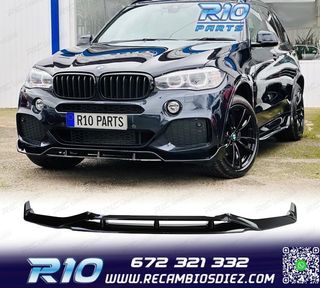 SPOILER LIP PARA BMW X5 F15 12-18 LOOK M PERFORMANCE NEGRO B