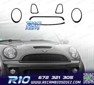 MARCO FAROS PARRILLA MINI R56 R57 R58 07-13 LOOK JCW NEGRO