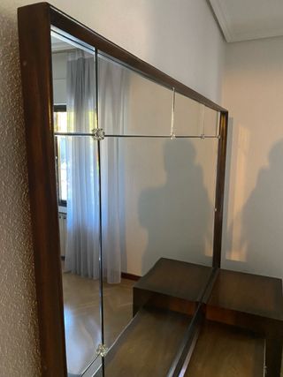 Mueble tocador con espejo madera