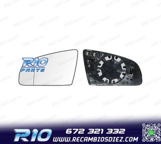 CRISTAL ESPEJO BASE IZQUIERDO AUDI A4 B7 04-08