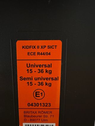 Britax Römer Kidfix II XP Sict impecable