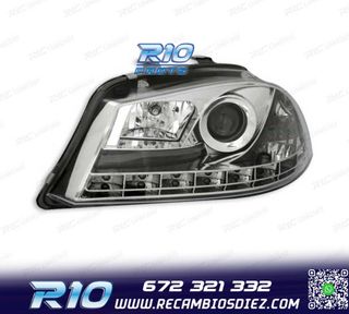 FAROS PARA SEAT IBIZA Y CORDOBA 6L 02-08 LUZ DIURNA LED FOND