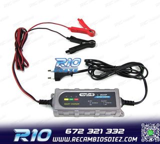 CARGADOR DE BATERIA COCHE MOTO BARCO 12V
