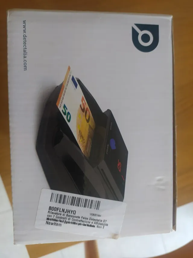 Rilevatore banconote false Detectalia con batteria