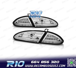 PILOTOS SEAT LEON 1P 04-09 LED FONDO CROMO