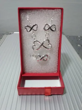 Conjunto Joyas Infinito Plata