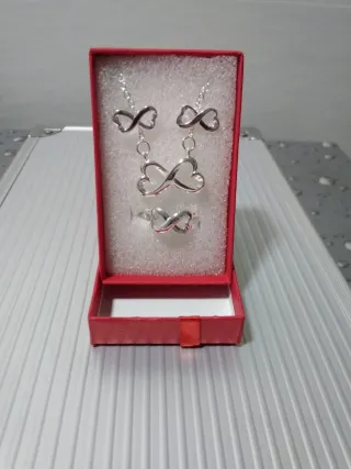Conjunto Joyas Infinito Plata