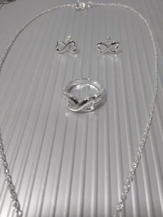 Conjunto Joyas Infinito Plata
