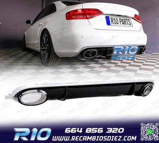 DIFUSOR AUDI A4 B8 07-11 LOOK RS4