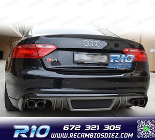DIFUSOR AUDI A5 COUPE CABRIO 07-11 LOOK RIEGER
