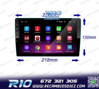 RADIO 9" GPS ANDROID 13 QUAD CORE 64GB ROM