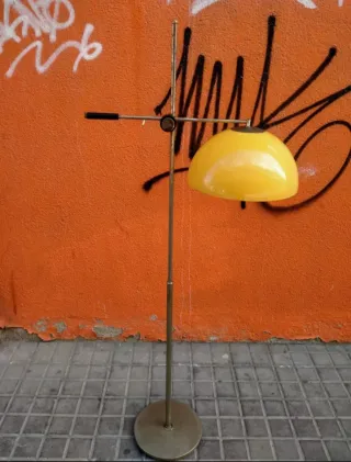 Lámpara Vintage Espacial 70s Dorada