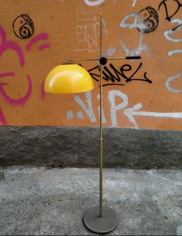 Lámpara Vintage Espacial 70s Dorada