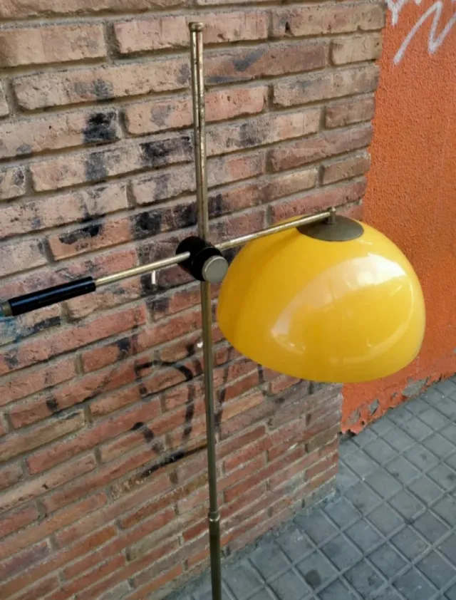 Lámpara Vintage Espacial 70s Dorada