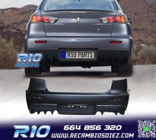 PARAGOLPES TRASERO PARA MITSUBISHI LANCER 09-15 LOOK EVO