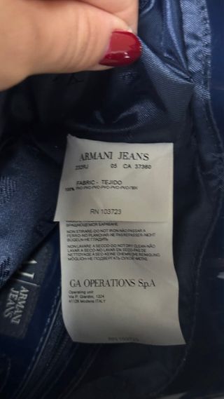 Bolso Armani Junior Azul Charol,