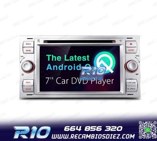 RADIO GPS ANDROID 12 PARA FORD FOCUS C-MAX FIESTA GALAXY KUG