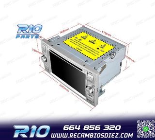 RADIO GPS ANDROID 12 PARA FORD FOCUS C-MAX FIESTA GALAXY KUG
