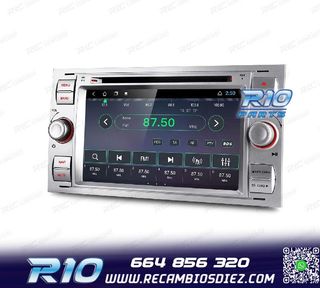 RADIO GPS ANDROID 12 PARA FORD FOCUS C-MAX FIESTA GALAXY KUG