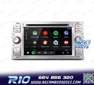 RADIO GPS ANDROID 12 PARA FORD FOCUS C-MAX FIESTA GALAXY KUG