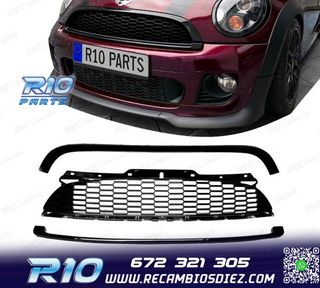 PARRILLA MINI COOPER R56 57 55 S JCW 06-14 NEGRO BRILLO