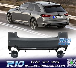 PARAGOLPES TRASERO AUDI A4 17-20 LOOK RS4