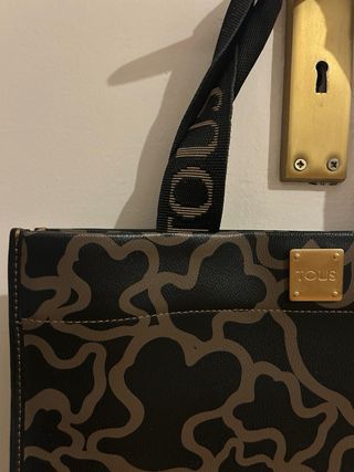 Bolso Tous Kaos K-12 Negro y Marrón