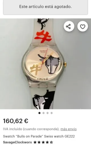 Orologio Swatch Bull Parade Chiny Toro Year Collection 