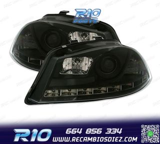 FAROS PARA SEAT IBIZA Y CORDOBA 6L 02-08 LUZ DIURNA LED FOND
