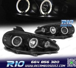 FAROS MAZDA MX5 01-05 OJOS ANGEL NEGROS