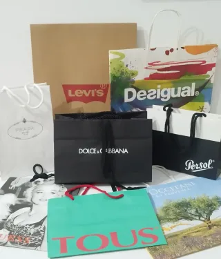 Bolsas de papel/cartón de marcas