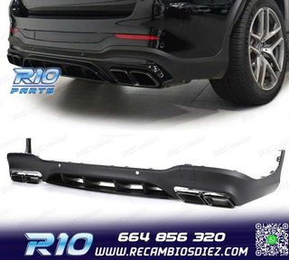 DIFUSOR MERCEDES GLC X253 15-18 LOOK AMG PDC + COLAS ESCAPE