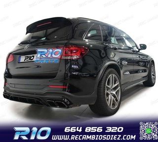 DIFUSOR MERCEDES GLC X253 15-18 LOOK AMG PDC + COLAS ESCAPE